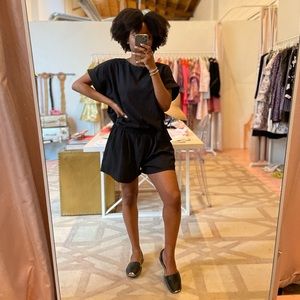 Box Top and Everyday Shorts Set- Black